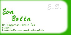 eva bolla business card